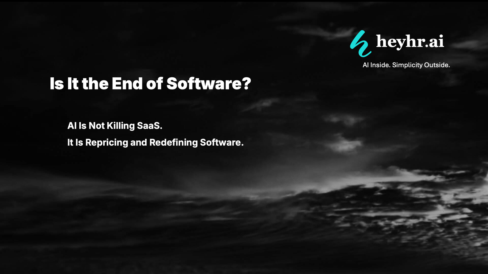 Is It the End of Software?